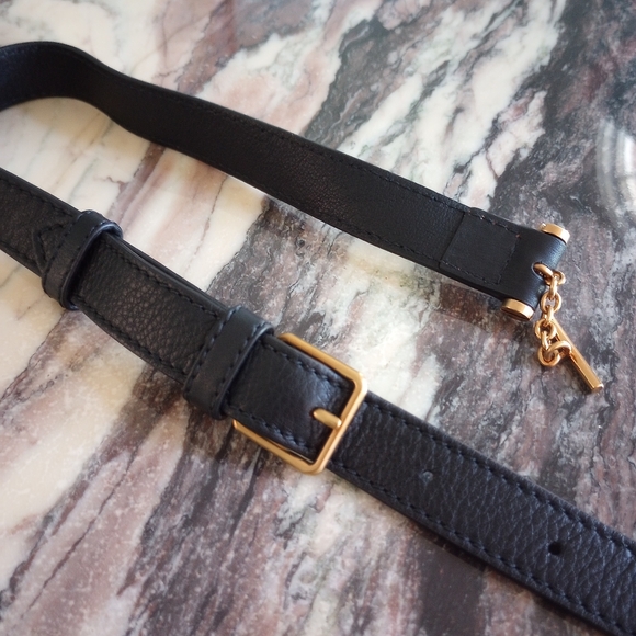 Metier London Black Leather Purse Strap - Picture 2 of 6